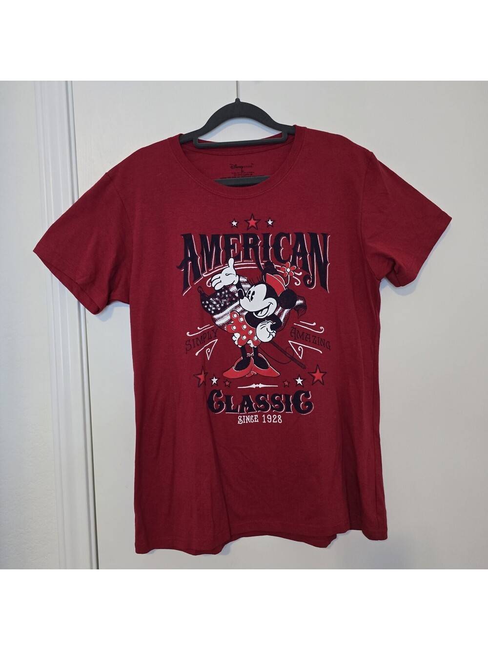 Disney Mickey Mouse An American Classic Est. 1928 T-Shirt XL Red 4th Of July
